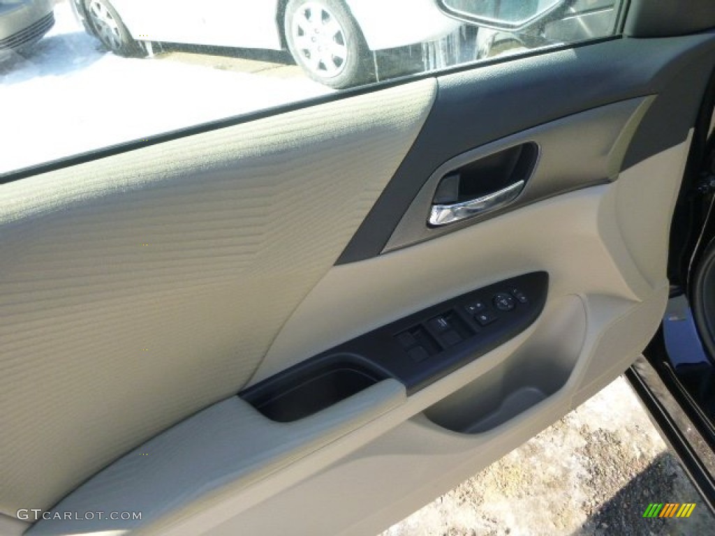 2014 Accord LX Sedan - Crystal Black Pearl / Ivory photo #14