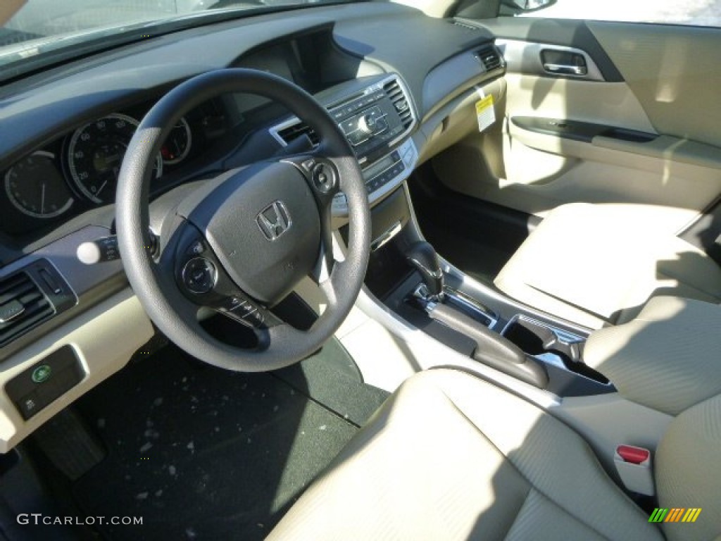 2014 Accord LX Sedan - Crystal Black Pearl / Ivory photo #15