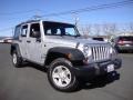 2010 Bright Silver Metallic Jeep Wrangler Unlimited Sport  photo #1