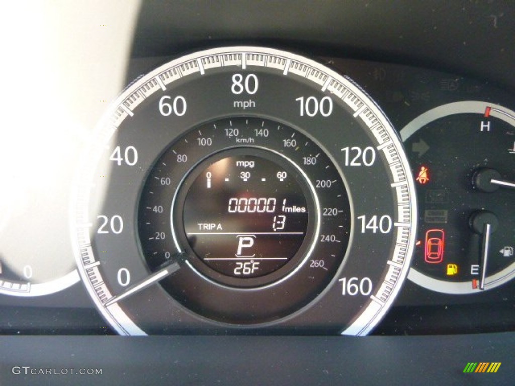 2014 Accord LX Sedan - Crystal Black Pearl / Ivory photo #19