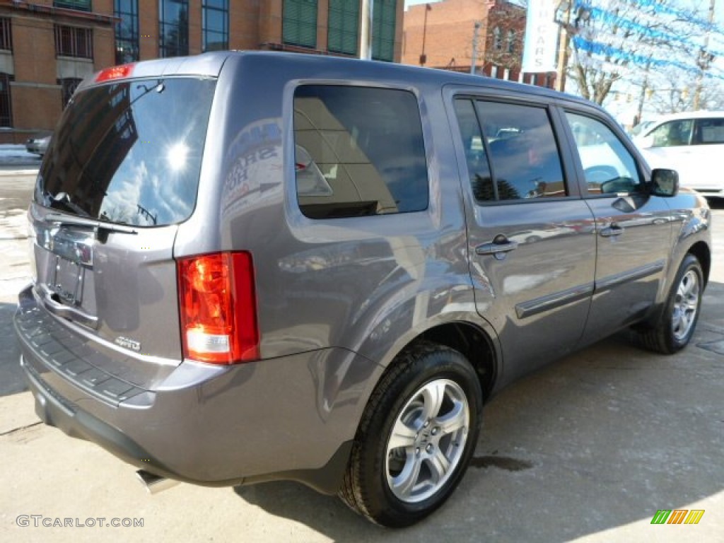 2014 Pilot EX-L 4WD - Modern Steel Metallic / Black photo #5