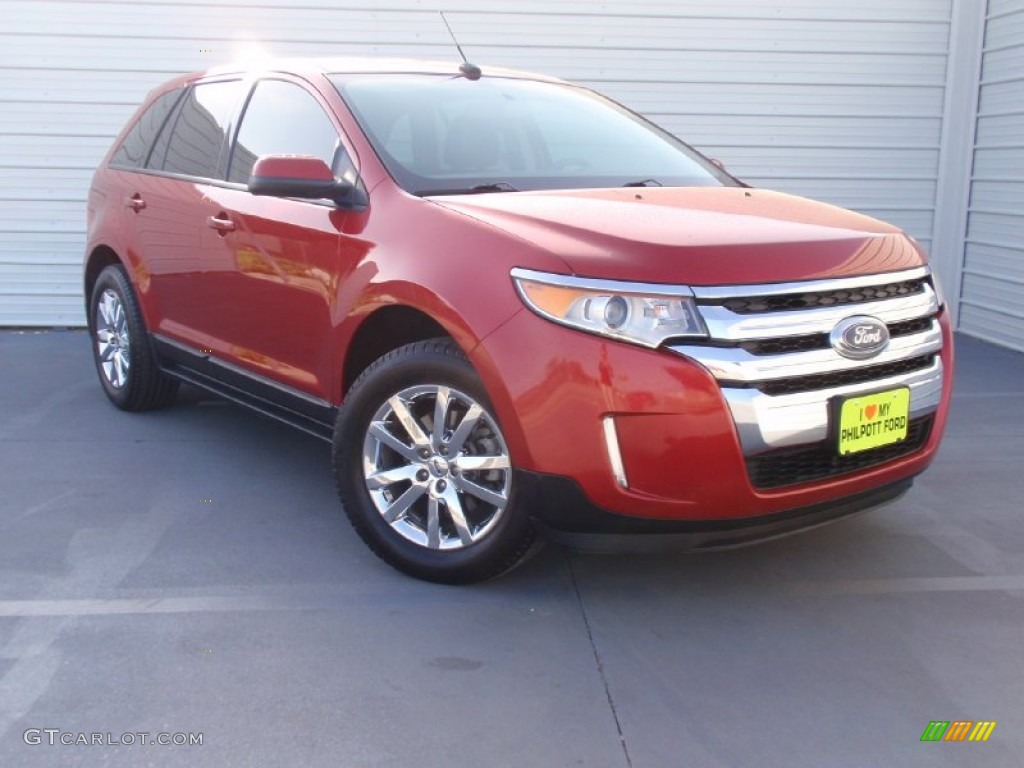 2012 Edge SEL EcoBoost - Red Candy Metallic / Charcoal Black photo #1