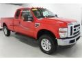 2008 Red Ford F250 Super Duty Lariat SuperCab 4x4  photo #7
