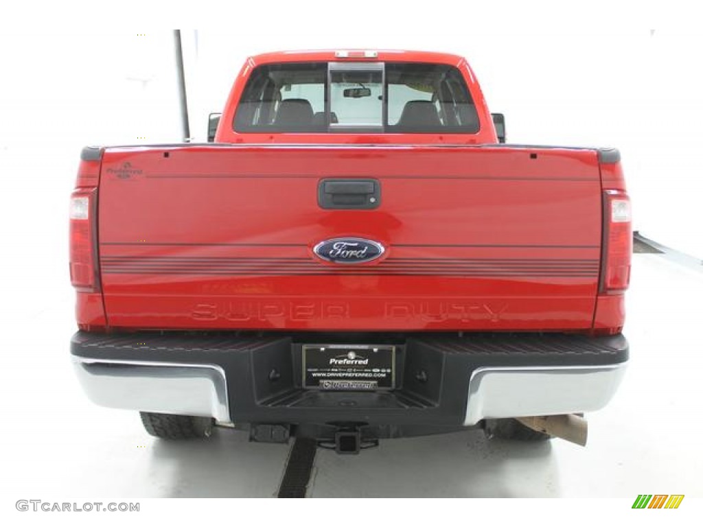 2008 F250 Super Duty Lariat SuperCab 4x4 - Red / Camel photo #10