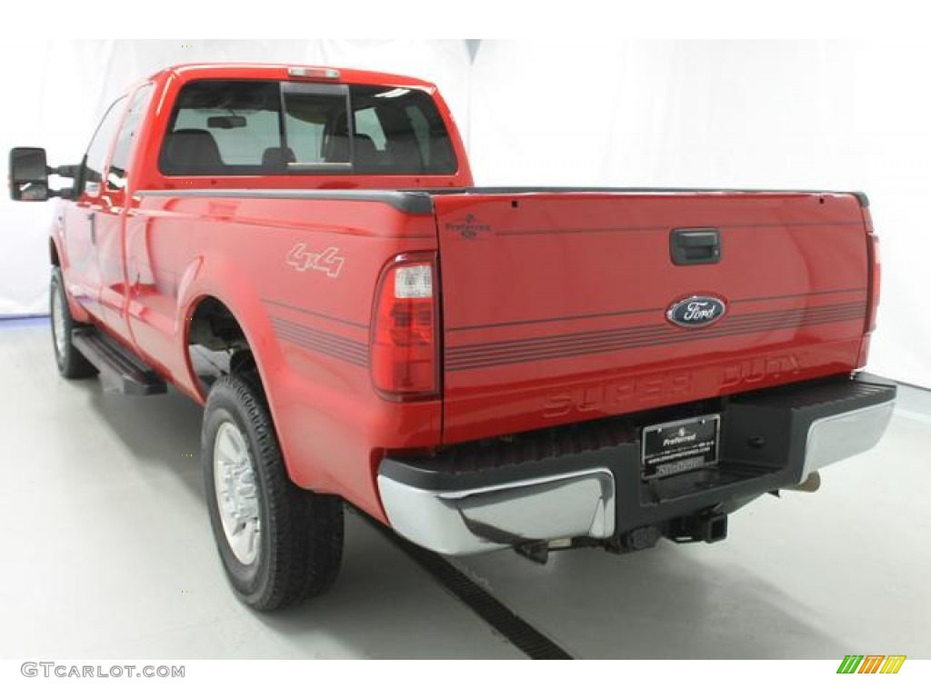 2008 F250 Super Duty Lariat SuperCab 4x4 - Red / Camel photo #14