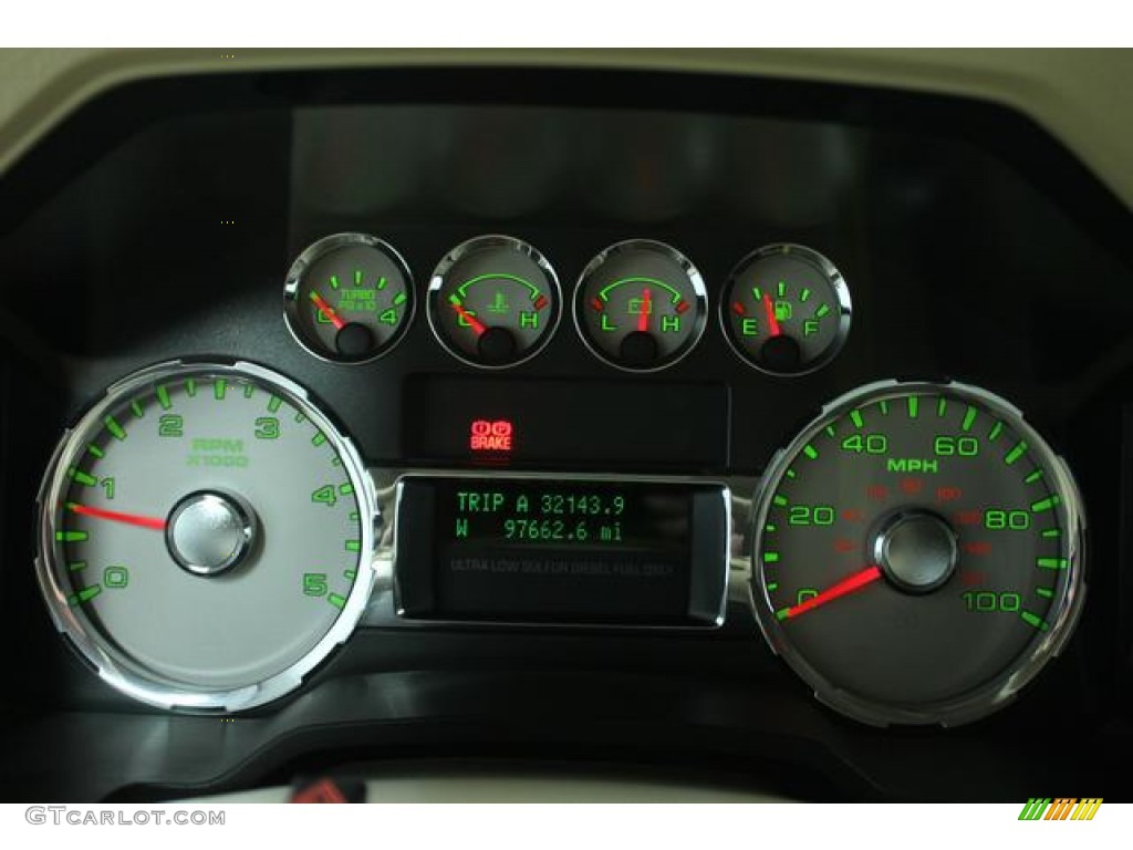 2008 F250 Super Duty Lariat SuperCab 4x4 - Red / Camel photo #42