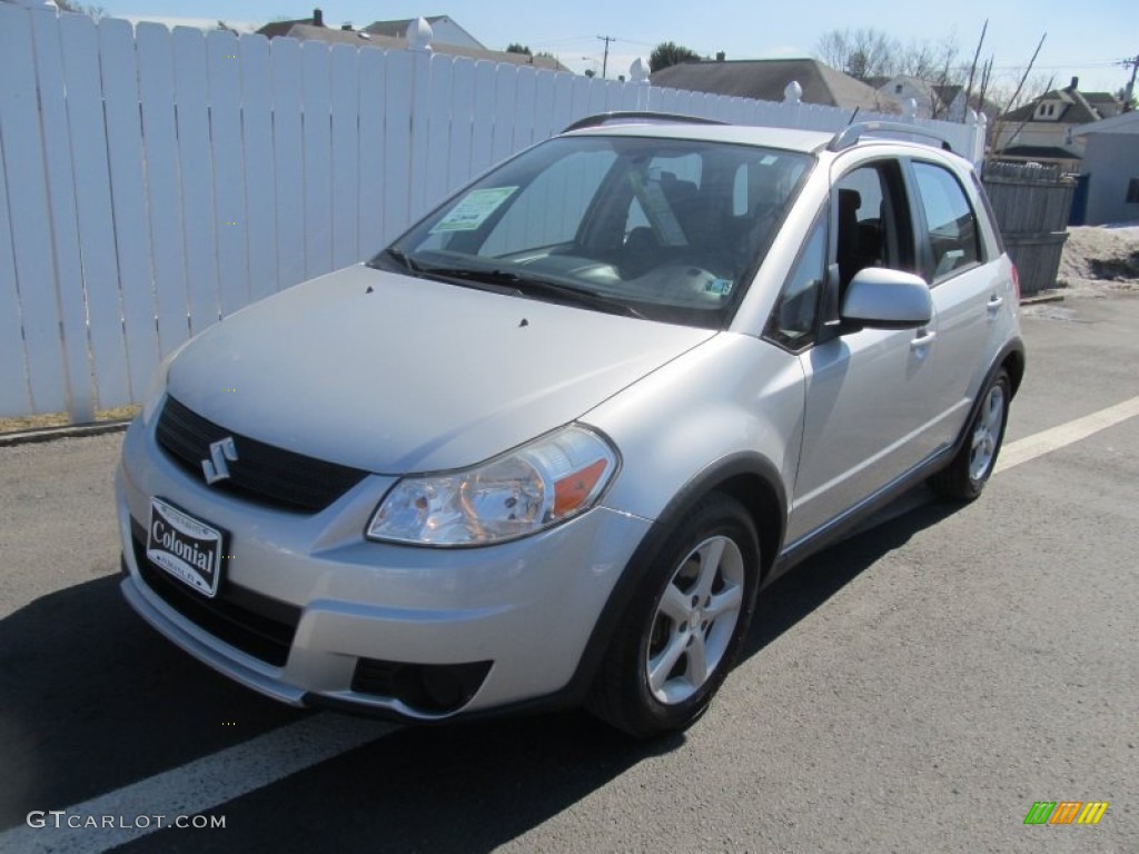 2008 SX4 Crossover AWD - Quicksilver Metallic / Black photo #10