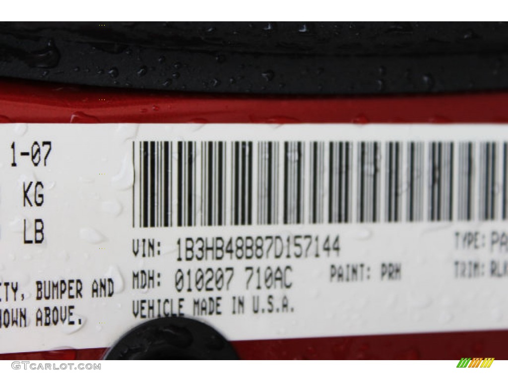 2007 Caliber SXT - Inferno Red Crystal Pearl / Pastel Pebble Beige photo #16