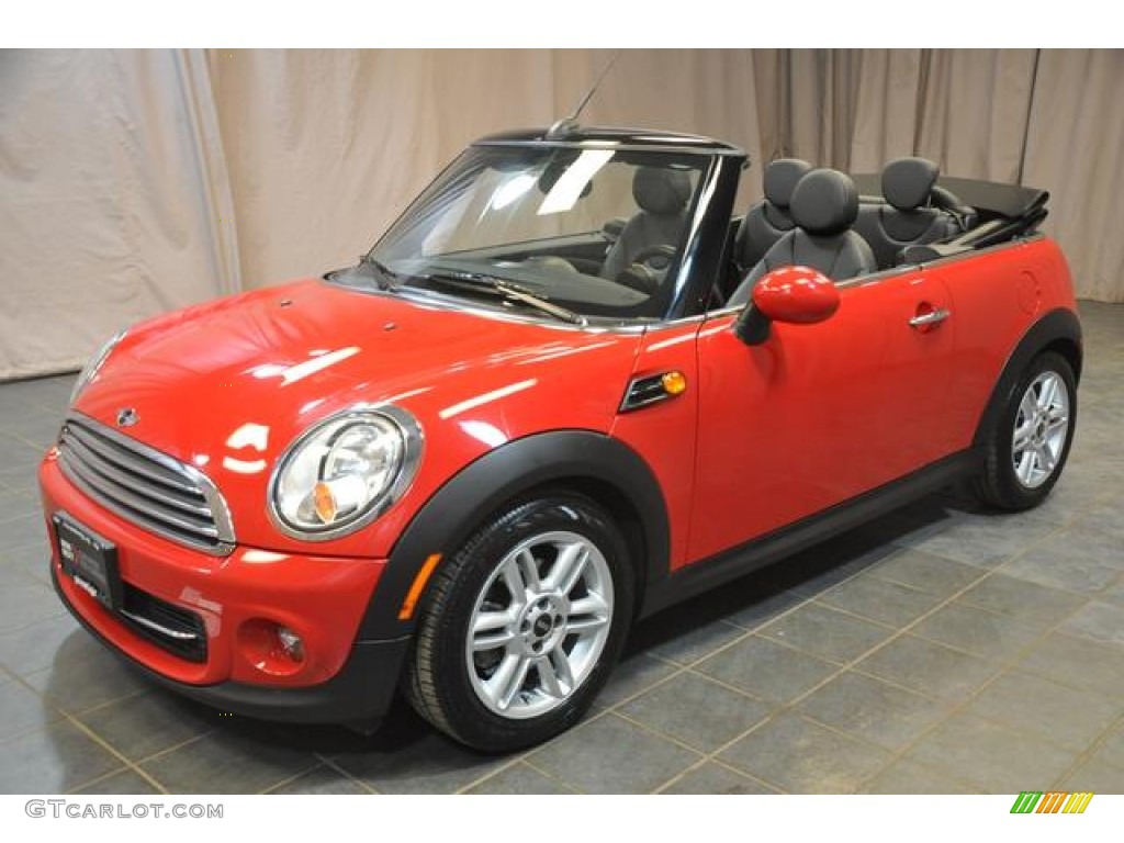 2011 Cooper Convertible - Chili Red / Carbon Black photo #1