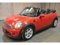 Chili Red 2011 Mini Cooper Convertible