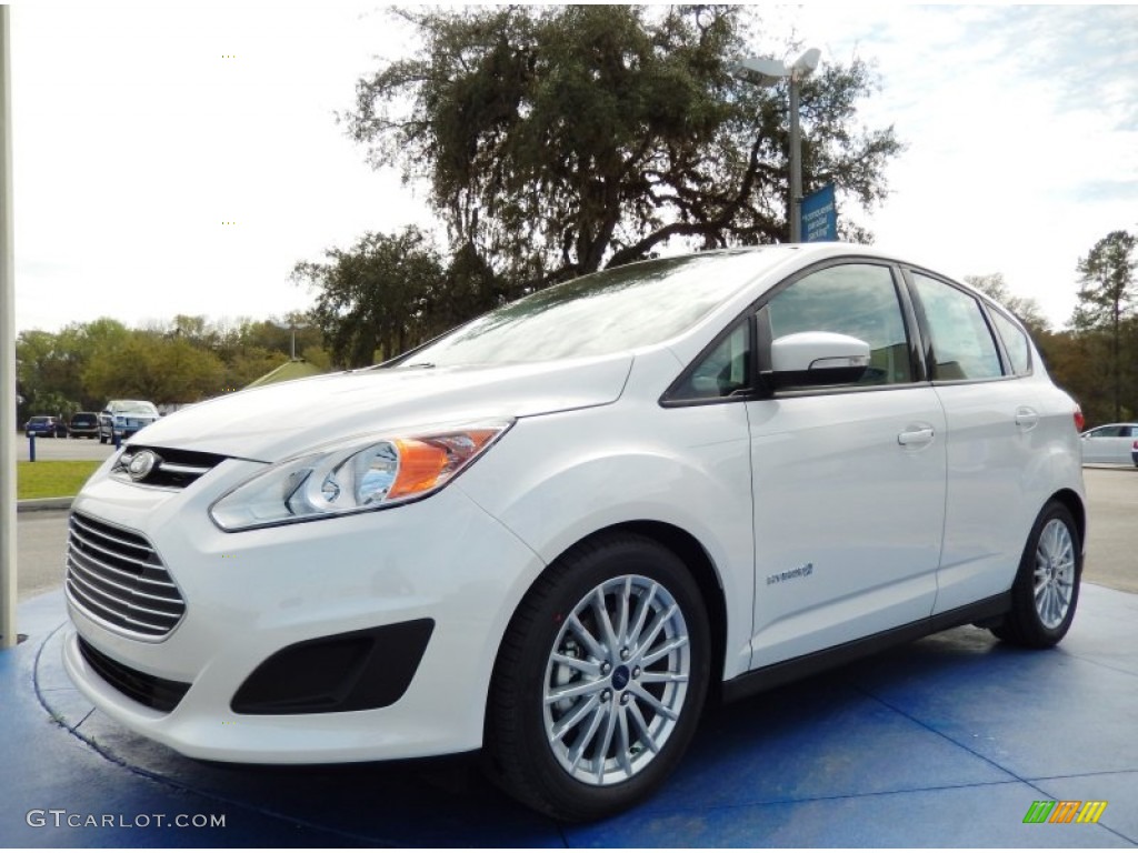 White Platinum 2014 Ford C-Max Hybrid SE Exterior Photo #91395844