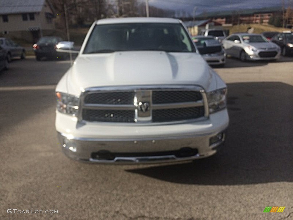 2011 Ram 1500 Laramie Crew Cab 4x4 - Bright White / Light Pebble Beige/Bark Brown photo #40