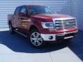 2014 Ruby Red Ford F150 Lariat SuperCrew 4x4  photo #1
