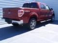 2014 Ruby Red Ford F150 Lariat SuperCrew 4x4  photo #4