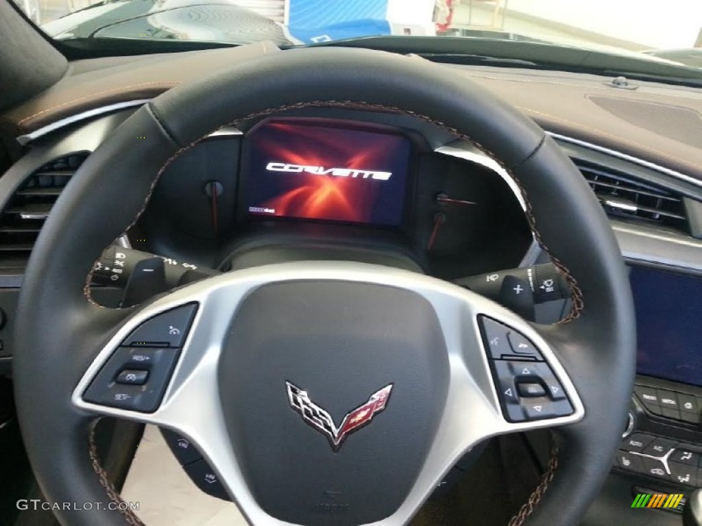 2014 Corvette Stingray Convertible Z51 Premiere Edition - Lime Rock Green Metallic / Premire Edition Brownstone Suede photo #8