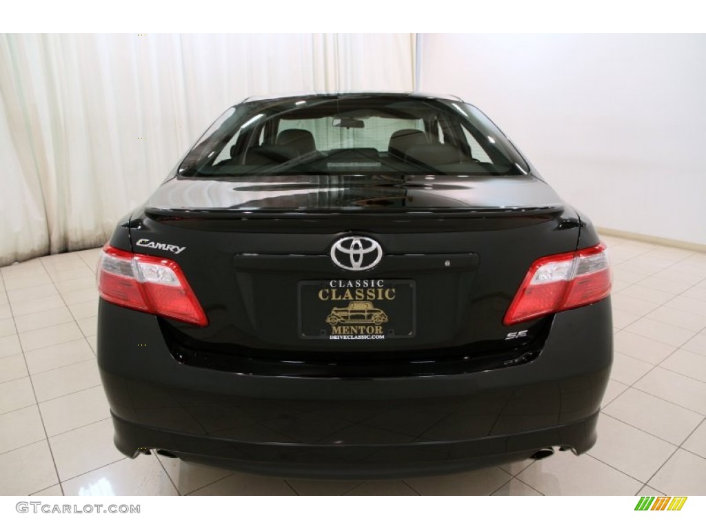 2007 Camry SE V6 - Black / Dark Charcoal photo #15