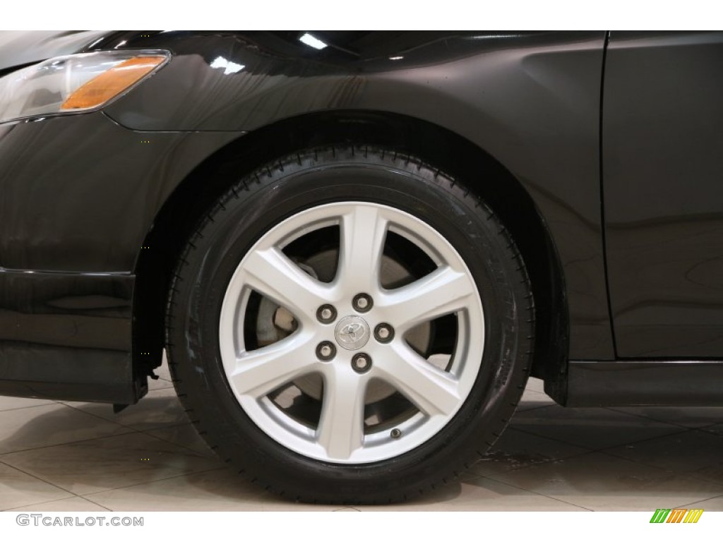 2007 Camry SE V6 - Black / Dark Charcoal photo #17