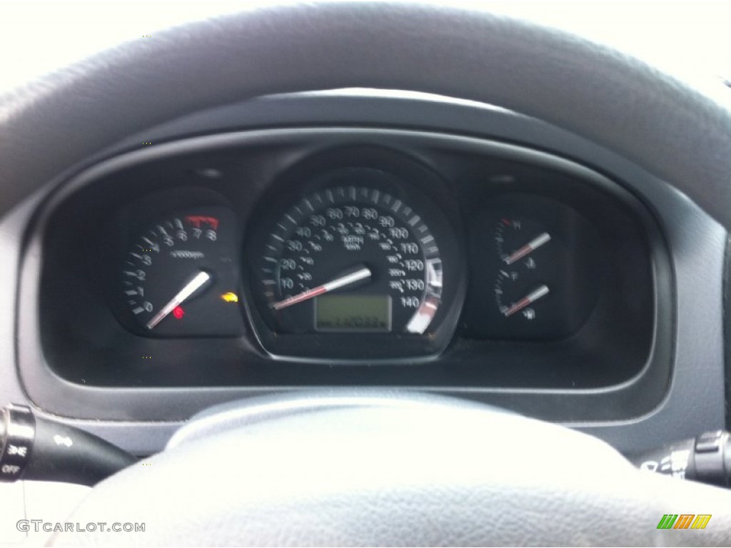 2008 Spectra EX Sedan - Black / Beige photo #12