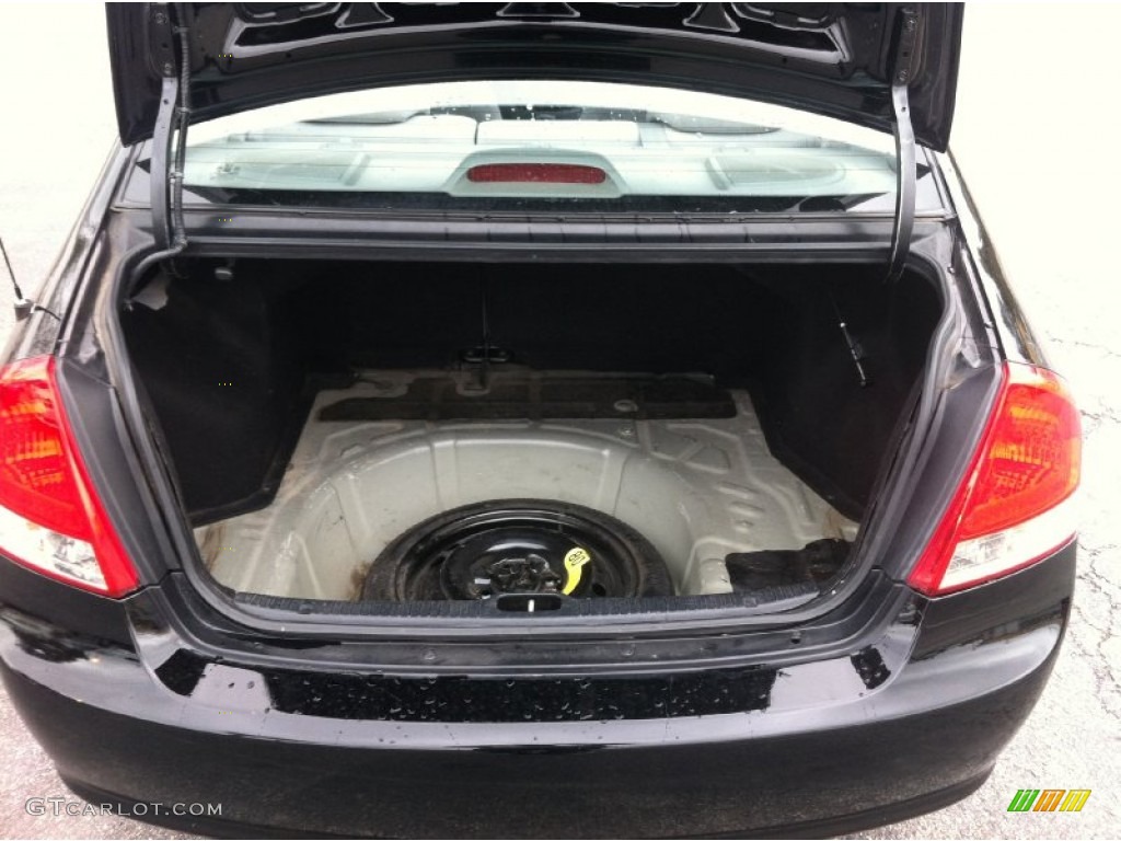 2008 Spectra EX Sedan - Black / Beige photo #19