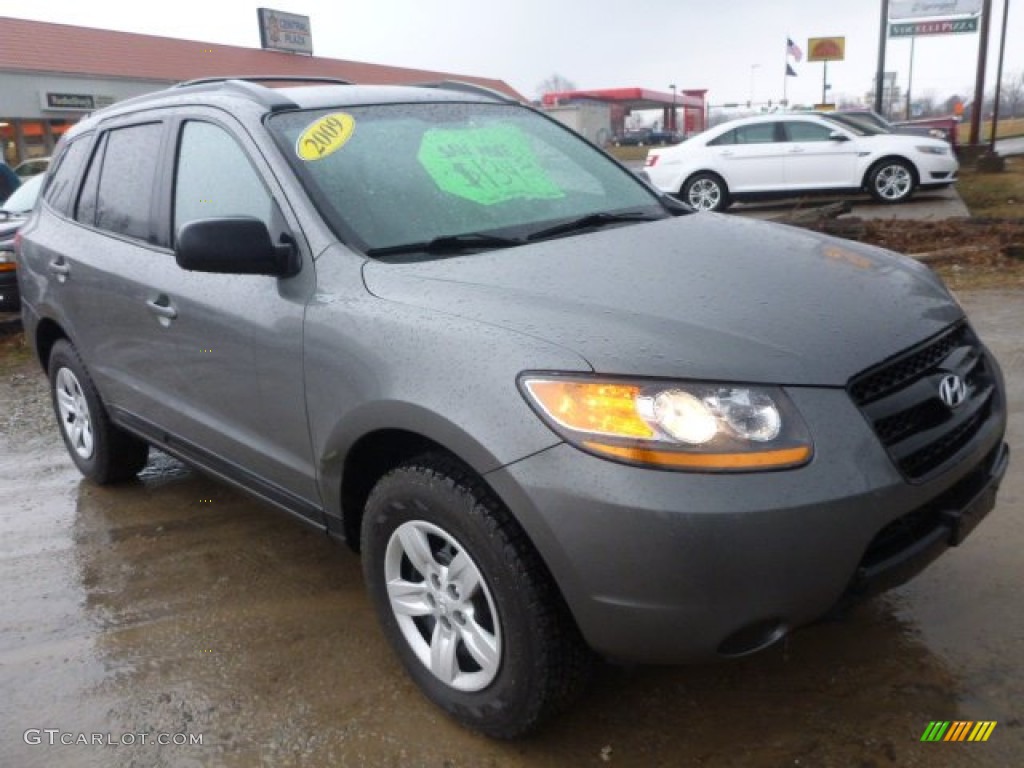Steel Gray 2009 Hyundai Santa Fe GLS 4WD Exterior Photo #91405765