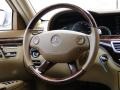 2009 Mercedes-Benz S Savanna/Cashmere Interior Steering Wheel Photo