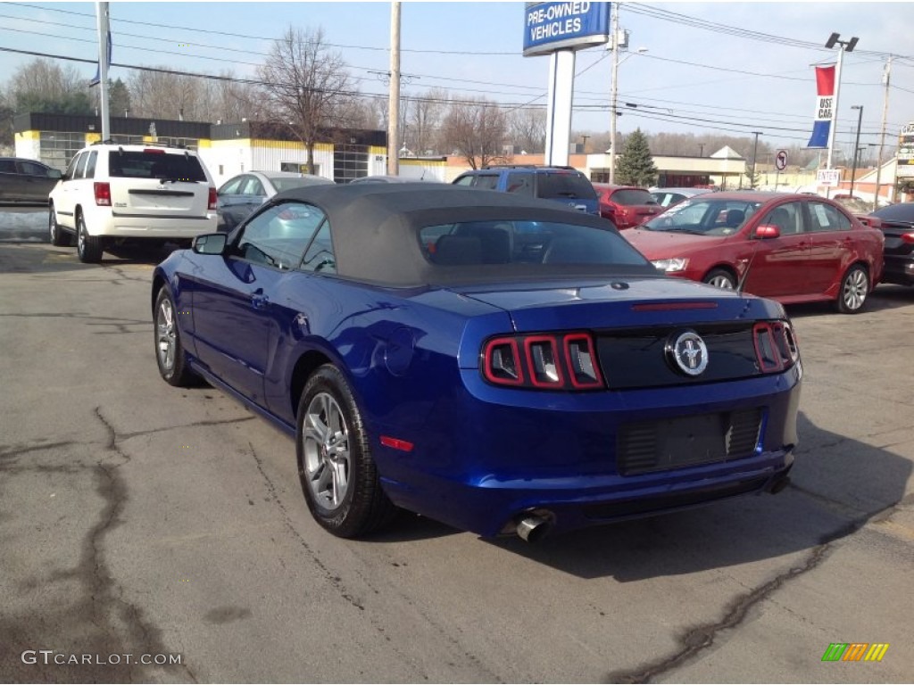 2014 Mustang V6 Premium Convertible - Deep Impact Blue / Charcoal Black photo #5