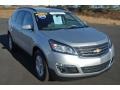 2013 Silver Ice Metallic Chevrolet Traverse LT  photo #1