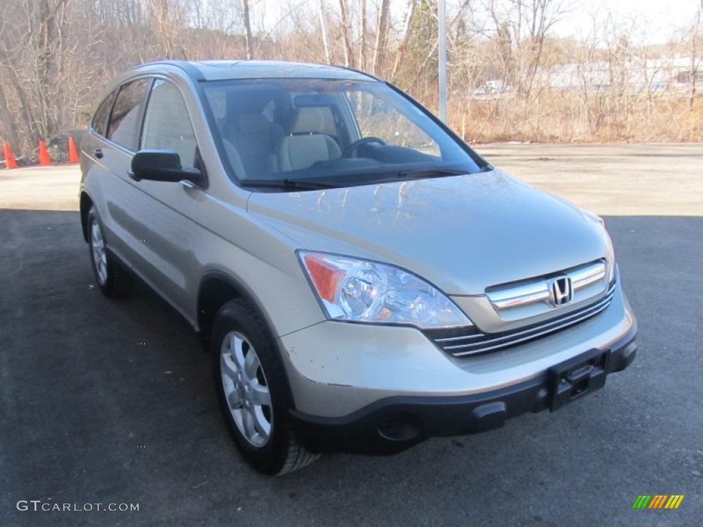 2009 CR-V EX 4WD - Borrego Beige Metallic / Ivory photo #7
