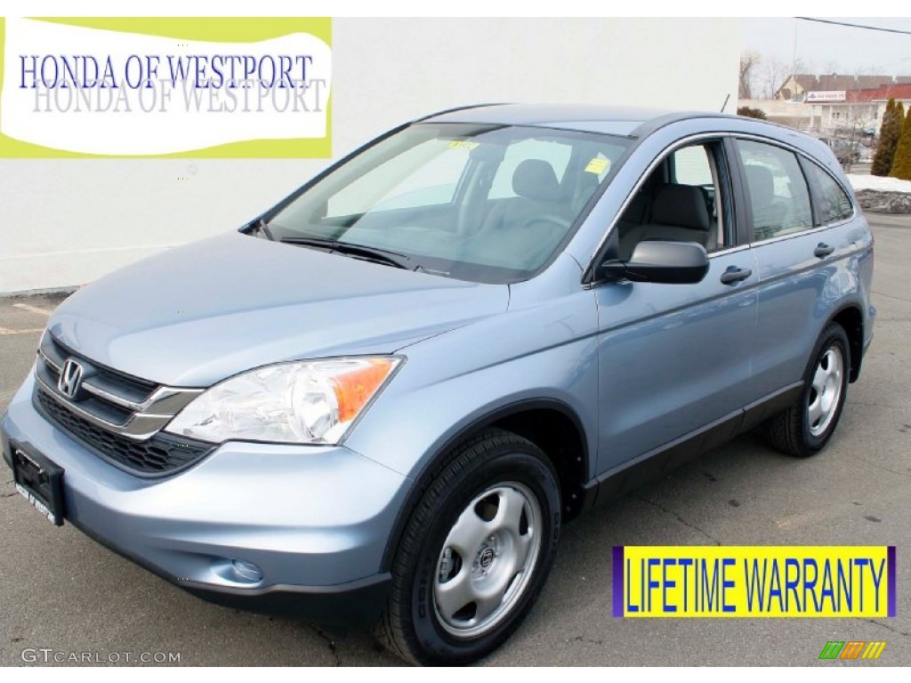 2011 CR-V LX 4WD - Glacier Blue Metallic / Gray photo #1