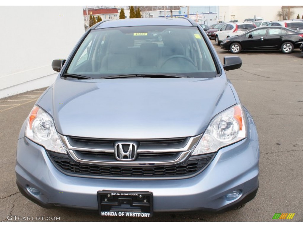 2011 CR-V LX 4WD - Glacier Blue Metallic / Gray photo #2