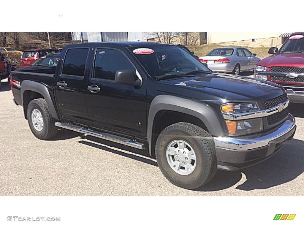 2006 Colorado LT Crew Cab 4x4 - Black / Very Dark Pewter photo #1