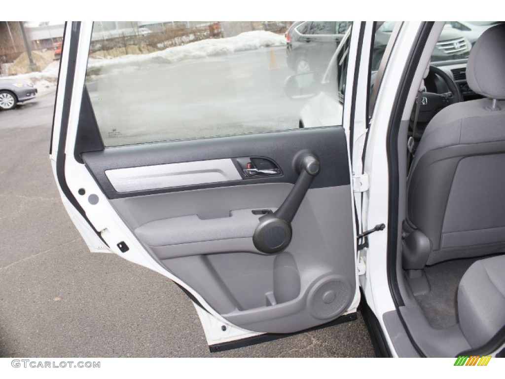 2011 Honda CR-V LX 4WD Gray Door Panel Photo #91414490