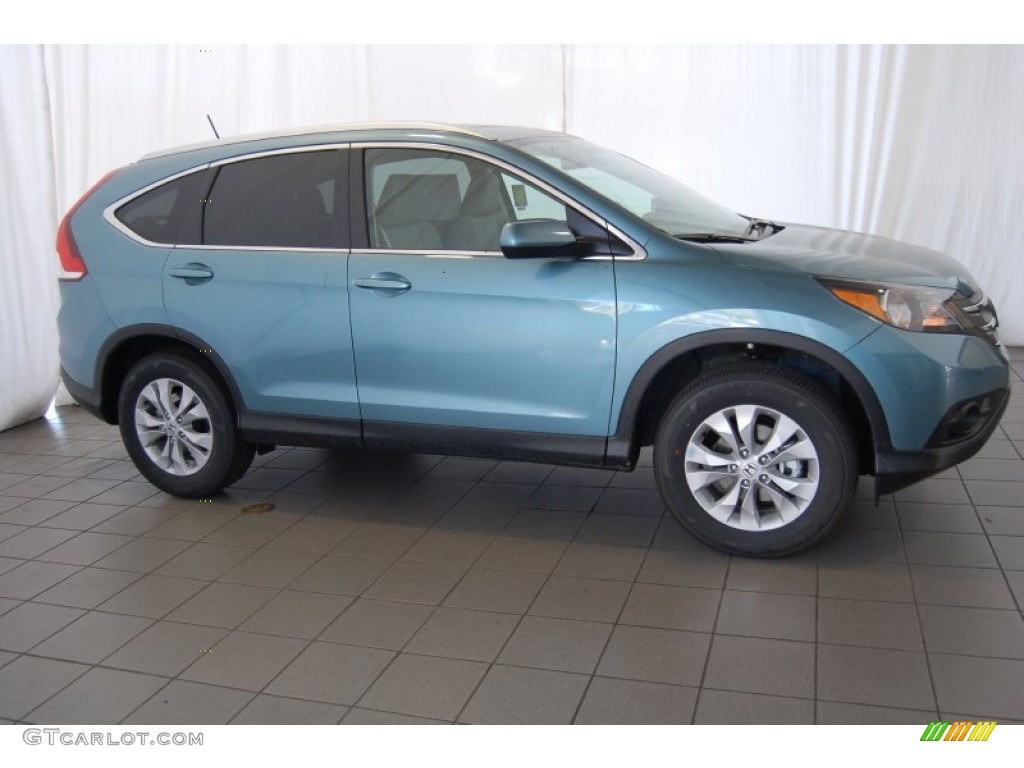 2014 CR-V EX-L AWD - Mountain Air Metallic / Beige photo #5