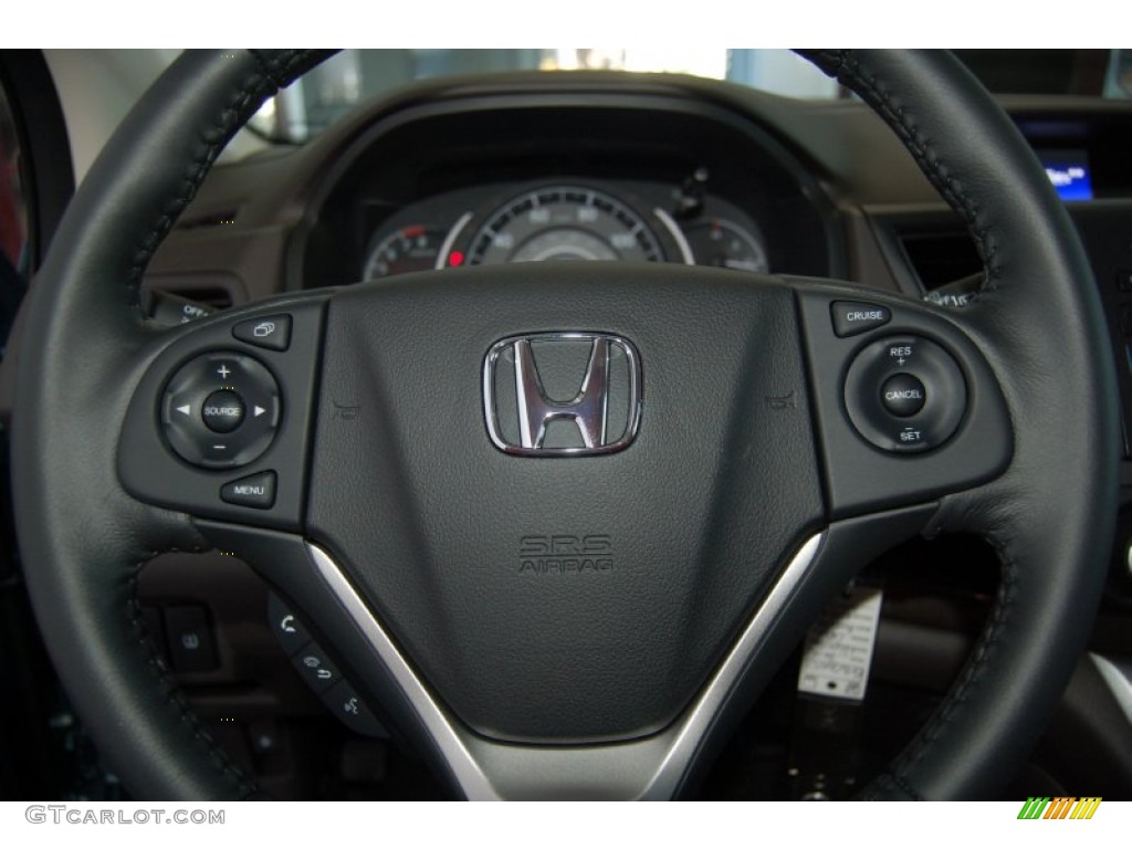 2014 CR-V EX-L AWD - Mountain Air Metallic / Beige photo #15