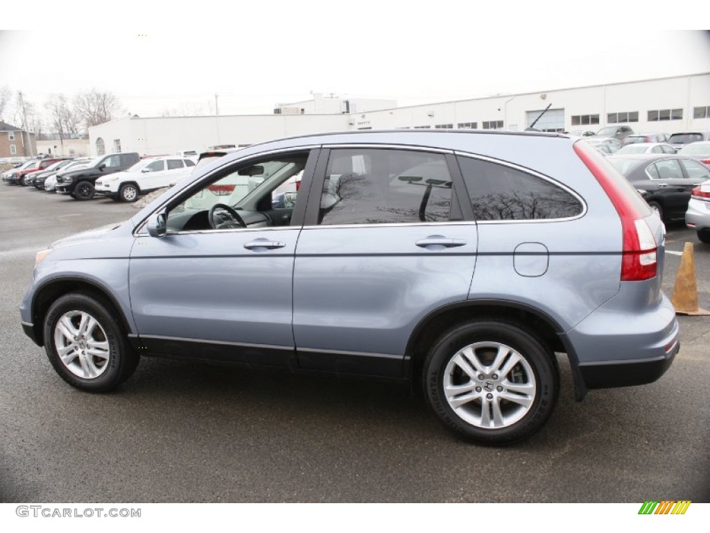 2011 CR-V EX-L 4WD - Glacier Blue Metallic / Gray photo #11