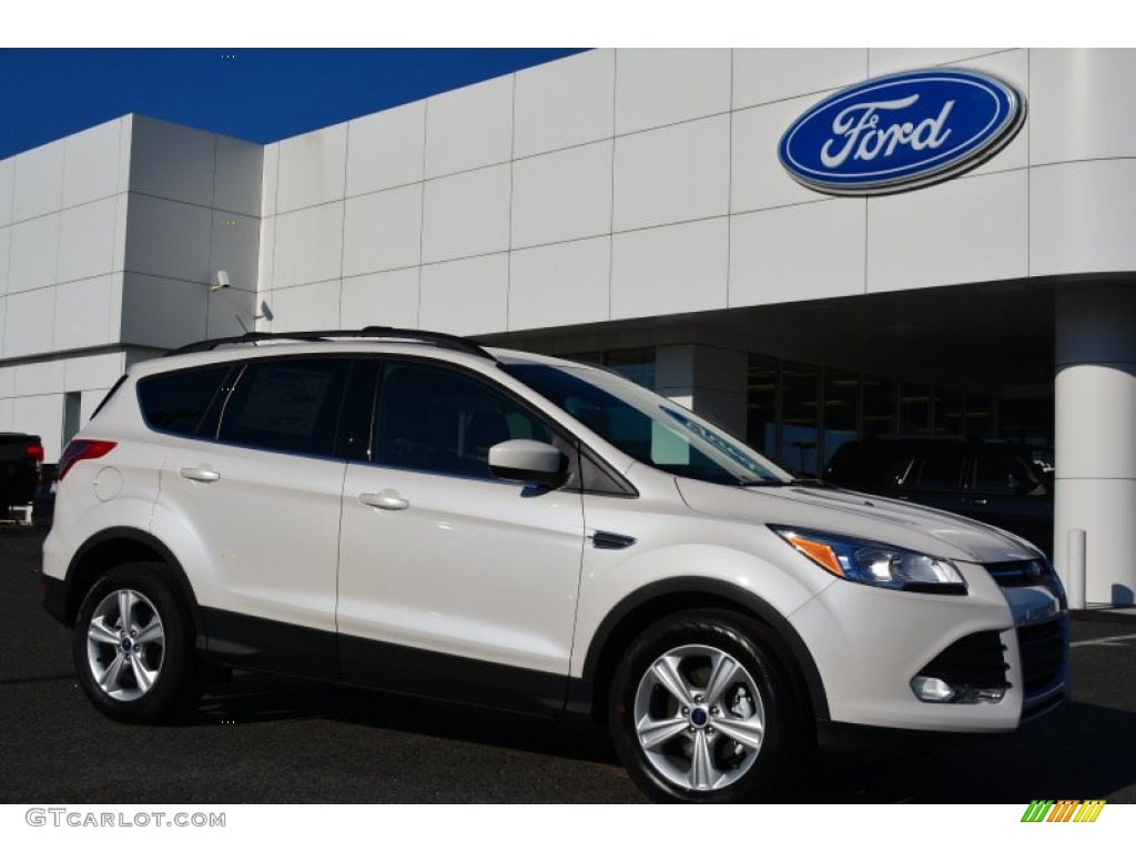 2014 Escape SE 1.6L EcoBoost - White Platinum / Medium Light Stone photo #1