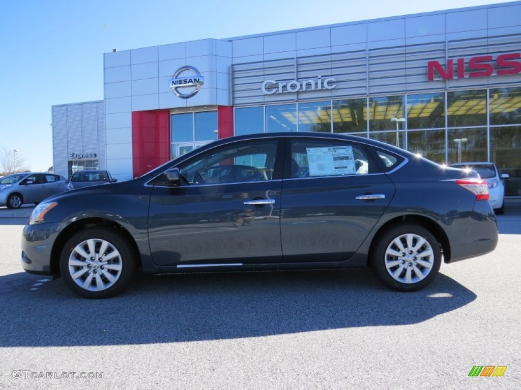 2014 Sentra SV - Graphite Blue / Charcoal photo #2