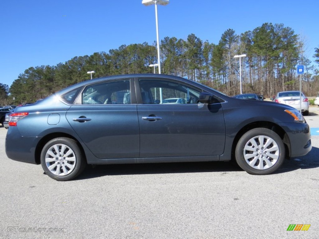 2014 Sentra SV - Graphite Blue / Charcoal photo #6