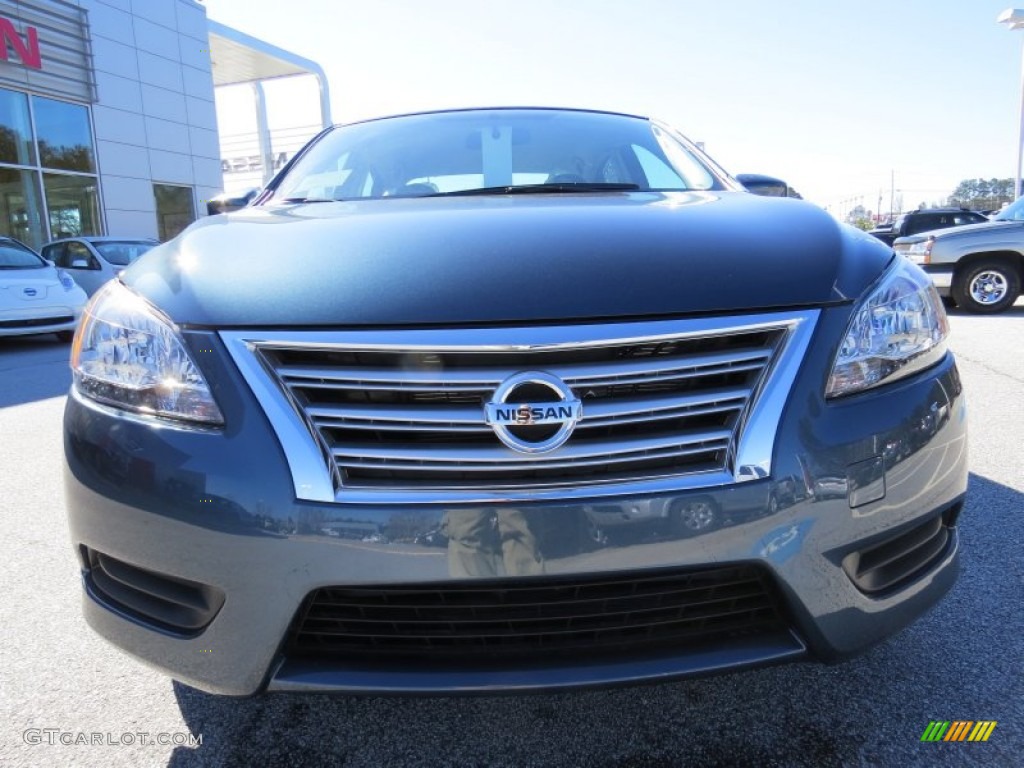 2014 Sentra SV - Graphite Blue / Charcoal photo #8