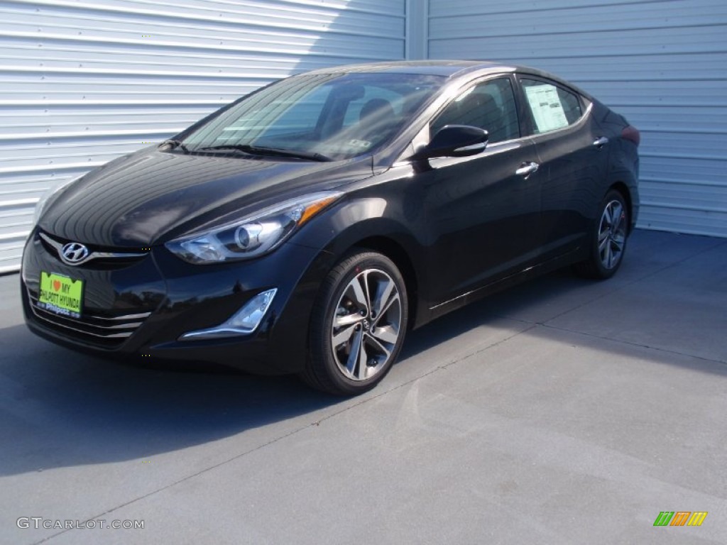 2014 Elantra Limited Sedan - Black / Black photo #7