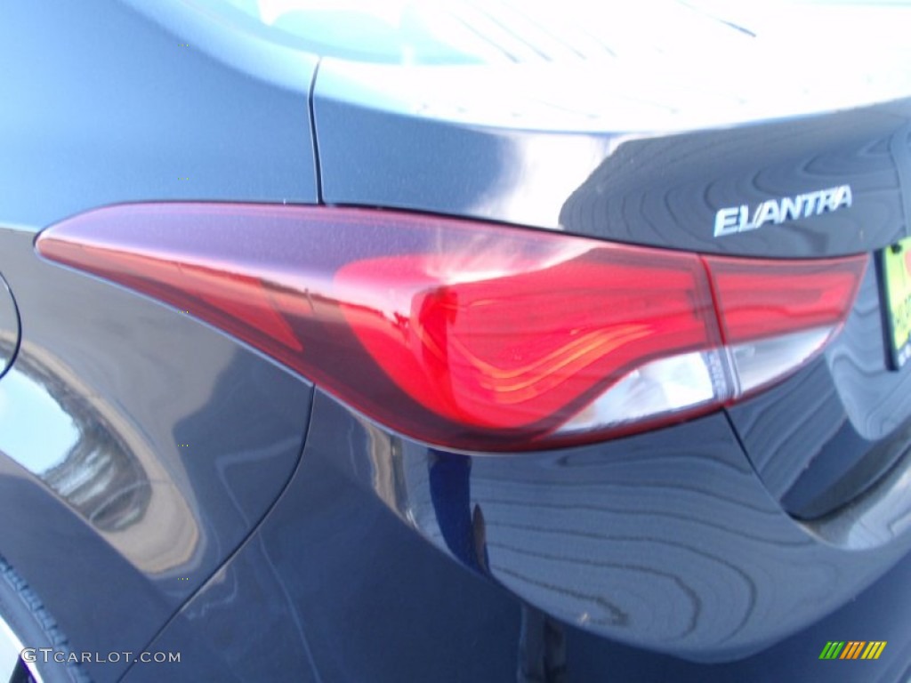 2014 Elantra Limited Sedan - Black / Black photo #13