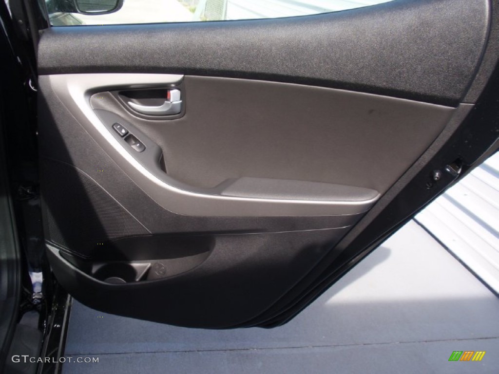 2014 Elantra Limited Sedan - Black / Black photo #20