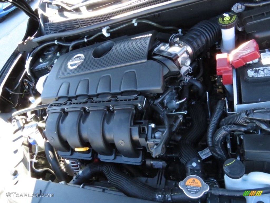 2014 Sentra S - Super Black / Charcoal photo #11