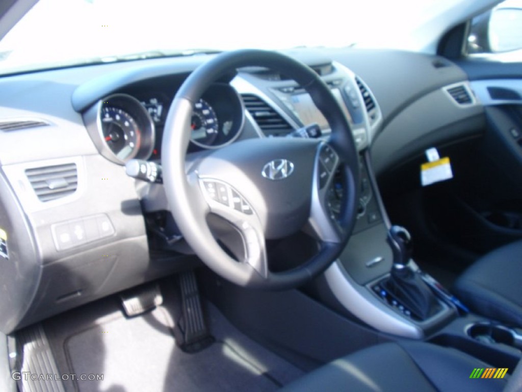 2014 Elantra Limited Sedan - Black / Black photo #25