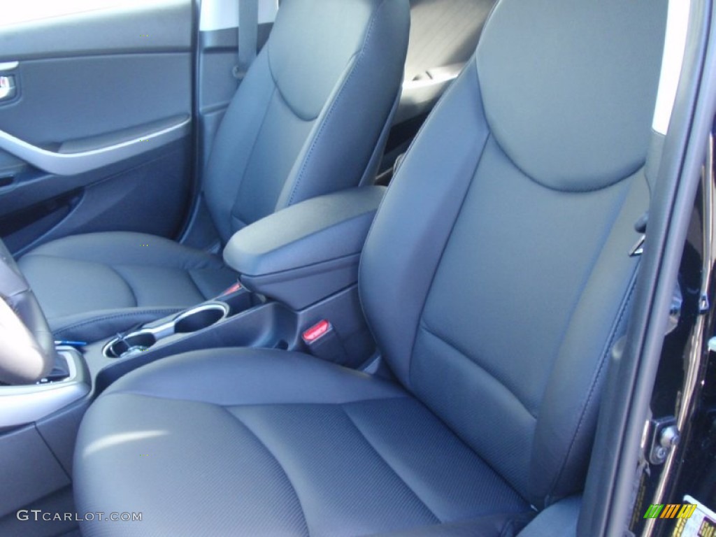 2014 Elantra Limited Sedan - Black / Black photo #26