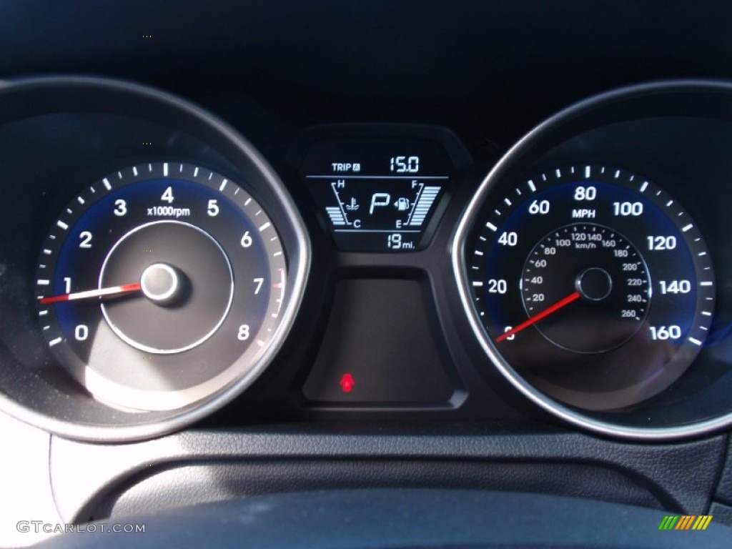 2014 Elantra Limited Sedan - Black / Black photo #33