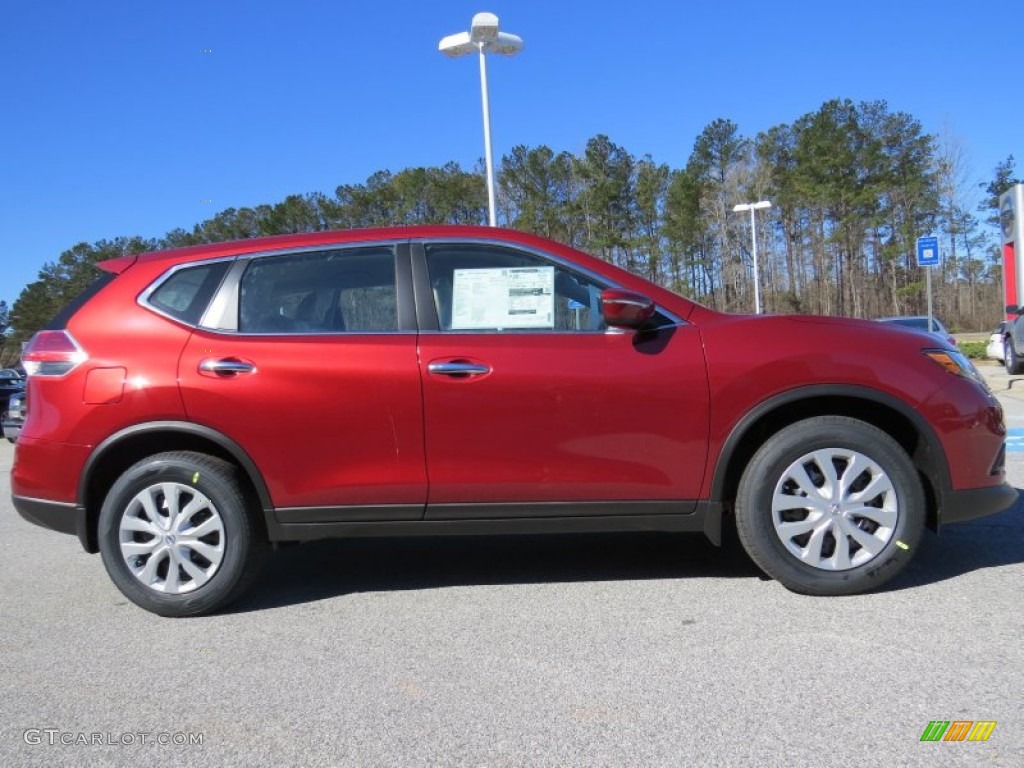 Cayenne Red 2014 Nissan Rogue S Exterior Photo #91419599