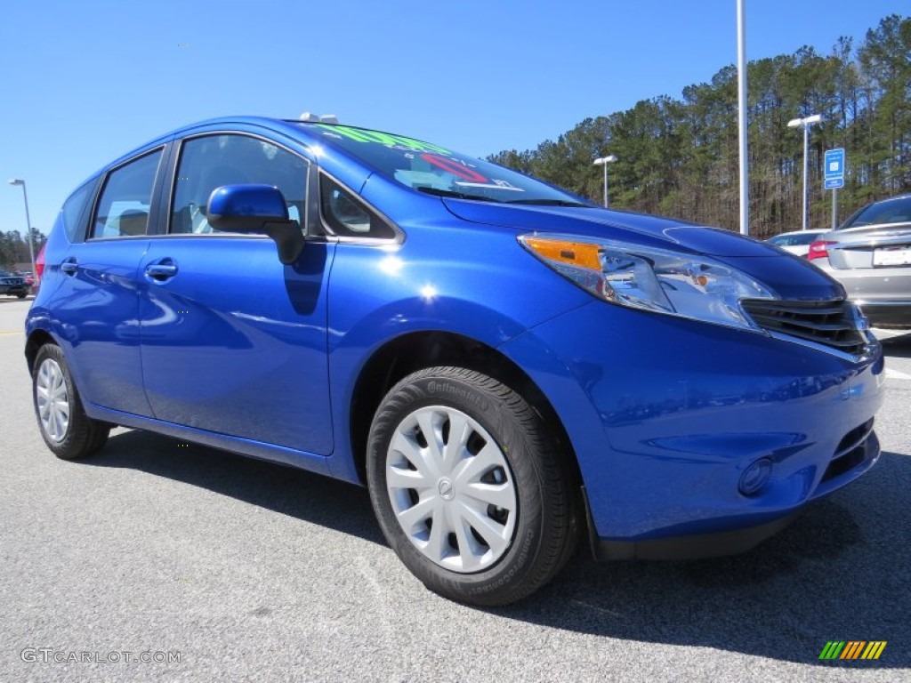 Metallic Blue 2014 Nissan Versa Note S Plus Exterior Photo #91421990