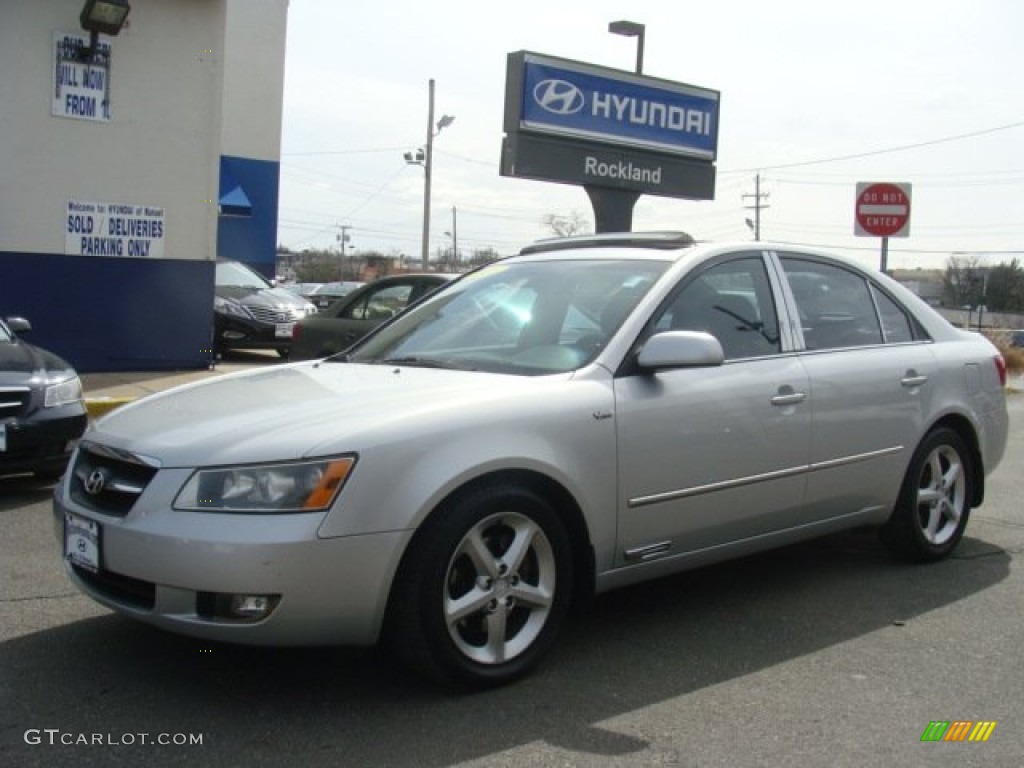 2007 Sonata Limited V6 - Bright Silver / Black photo #1