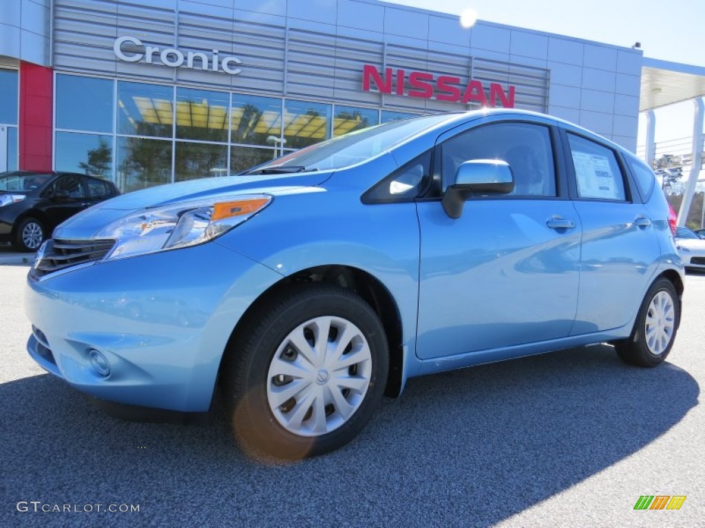 2014 Versa Note SV - Morningsky Blue / Charcoal photo #1